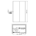 Душевая дверь WasserKRAFT Dill 61S05, 1200x2000 мм, прозрачная, раздвижная, черный - Фото 4