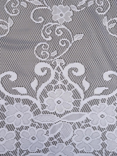 Тюль на кухню со шторной лентой, 305х165 см, цвет белый, 100% полиэстер