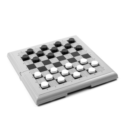 Настольная игра 2 в 1: шахматы, шашки (король h-3.5 см, d-1.3 см)