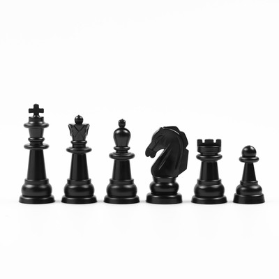 Настольная игра 2 в 1: шахматы, шашки (король h-3.5 см, d-1.3 см)