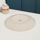 Тарелка «Pearl», d=25 см, бежевая, фарфор - фото 24413691