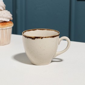 Чашка кофейная «Pearl», 90 мл, бежевая, фарфор