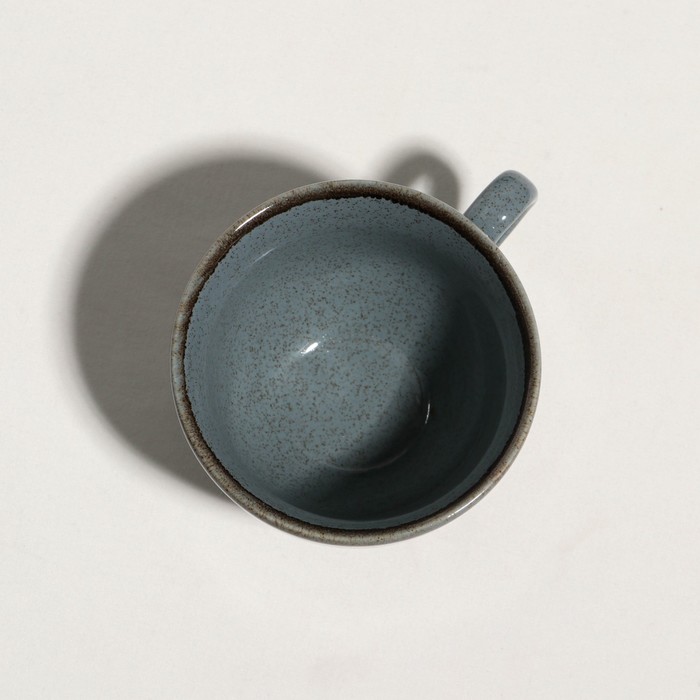 Чашка чайная «Pearl», 220 мл, синяя, фарфор - фото 1891624664