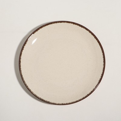 Тарелка «Pearl», d=30 см, бежевая, фарфор