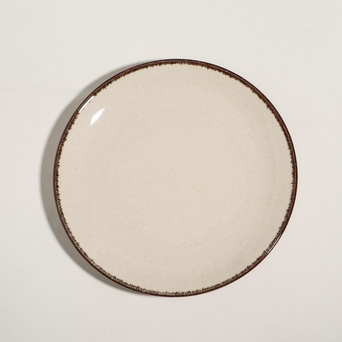 Тарелка «Pearl», d=30 см, бежевая, фарфор - Фото 1