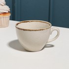 Чашка чайная «Pearl», 220 мл, бежевая, фарфор - фото 319641210