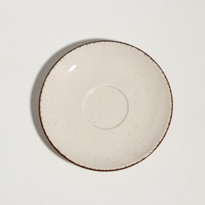 Блюдце «Pearl», d=14,5 см, бежевое, фарфор