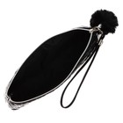 Пенал мягкий, 1 отделение, 80 х 210 х 35 мм, объёмный, deVENTE, Classic, искусвенная кожа, с ручкой, чёрный - фото 24157428