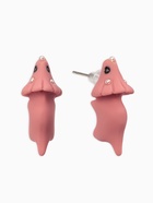 Серьги из полимерной глины «Динозавр», цвет розовый - Фото 1