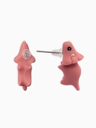 Серьги из полимерной глины «Динозавр», цвет розовый - Фото 3