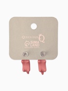 Серьги из полимерной глины «Динозавр», цвет розовый - Фото 6