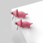 Серьги из полимерной глины «Динозавр», цвет розовый - Фото 5