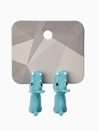 Серьги из полимерной глины «Бегемот», цвет голубой - Фото 4