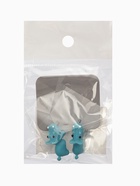 Серьги из полимерной глины «Бегемот», цвет голубой - Фото 5