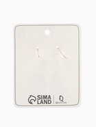 Серьги с эмалью «Лапка», кота, розово-белые в золоте - Фото 4