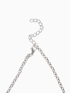 Колье под натуральный камень «Бирюза» с лунным камнем, цвет бело-голубой в серебре, 50 см - Фото 4