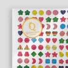 Серьги пластик «Наклейки» ассорти, цвет МИКС 9609141