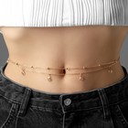 Портупея женская «Талия» два ряда, цвет белый в золоте - Фото 2