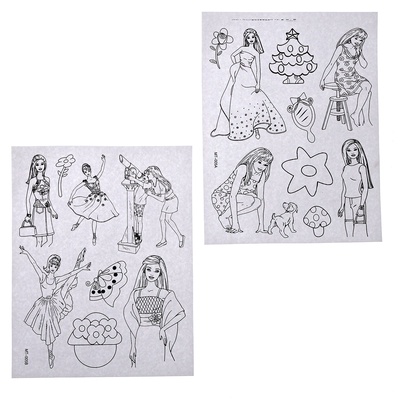 Переводные татуировки детские своими руками и раскраски-наклейки «Юная принцесса», набор для творчества