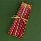 Набор свечей новогодних витых «Сказочных моментов», 4 шт., 1.5×1.5×15 см - Фото 5