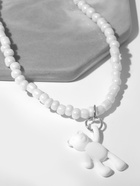 Кулон «Мишка» игрушечный, цвет белый, 45 см 9604052 - фото 14652506