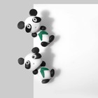 Серьги «Панды», цвет чёрно-белый - фото 7002189
