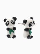 Серьги из полимерной глины «Панды», чёрно-белые - Фото 1