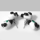 Серьги из полимерной глины «Панды», чёрно-белые - Фото 2