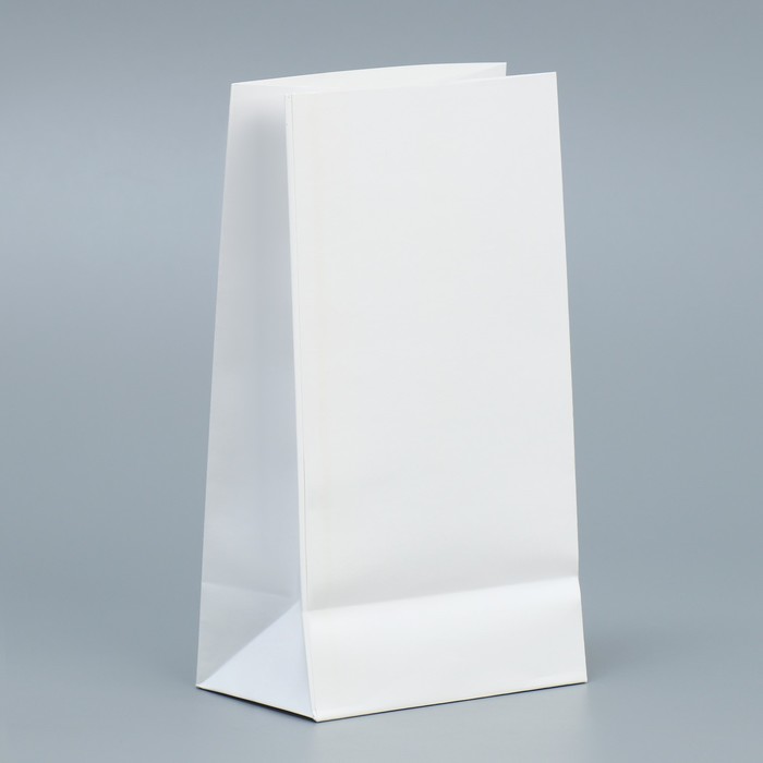 Пакет без ручек «С Новым Годом», белый, с тиснением, 10 × 19.5 × 7 см
