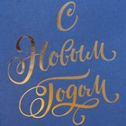 Пакет без ручек «С Новым Годом», синий, с тиснением, 10 х 19.5 х 7 см, Новый год - Фото 5