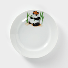 Набор детской фарфоровой посуды «Панда», 3 предмета: кружка 200 мл, миска 350 мл, тарелка d=17 см - Фото 6