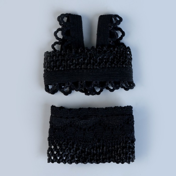 Одежда для кукол «Модное белье», цвет цёрный - фото 1907779814