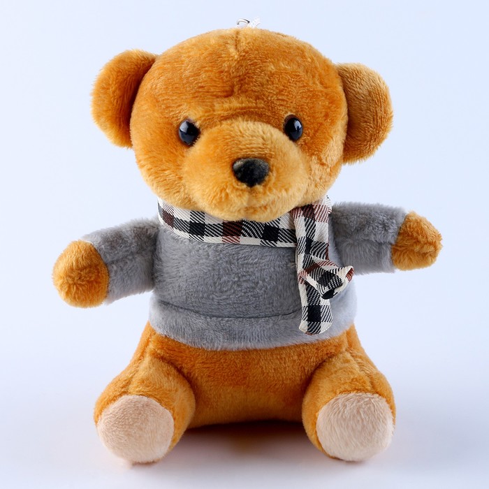 Брелок детский «Мишка», 12 см, цвета МИКС - Фото 1