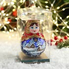 Елочное украшение "Матрёшка"  h- 12 см, микс - фото 27191392