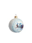 Ёлочный шар новогодний «Тройка» h=8 см 9755356