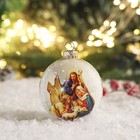 Ёлочный шар «Рождество», новогодний, h=8 см, МИКС - Фото 4