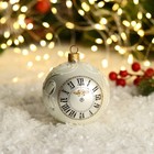 Шар новогодний  "Часы"  8 см - фото 319642462