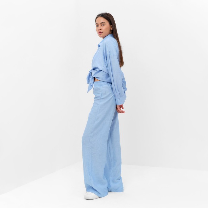 Костюм женский (рубашка и брюки) MIST Summer Time, р.46, голубой 65002
