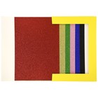 Картон цветной А4, 7 цветов, 7 листов мелованный "Каляка-Маляка", с блестками, 330 г/м2, в картонной папке - фото 7140590