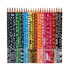 Карандаши 24 цвета "Зоопарк" Каляка-Маляка, трехгранные, с принтом на корпусе, дерево - фото 24292204