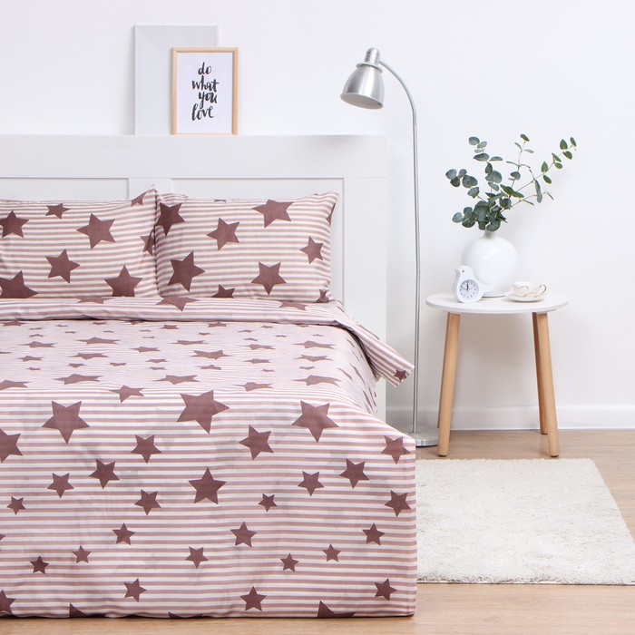 КПБ 1,5сп Экономь и Я "Звёзды" 143*215см, 145*214см, 50*70см-1шт, 60г/м2, микрофибра