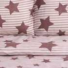 Постельное бельё 1,5 сп Экономь и Я «Звёзды», 143х215см, 145х214см, 50х70см-1шт, 60г/м2, микрофибра 9769688