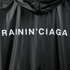 Дождевик взрослый плащ RAININ'CIAGA, размер 42-48, цвет чёрный - Фото 3