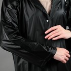 Дождевик взрослый плащ RAININ'CIAGA, размер 42-48, цвет чёрный - Фото 4