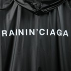 Дождевик взрослый плащ RAININ'CIAGA, размер 42-48, цвет чёрный - фото 44509328