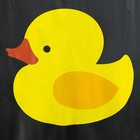 Дождевик взрослый плащ «Уточка», размер 42-48, цвет чёрный - фото 27234557