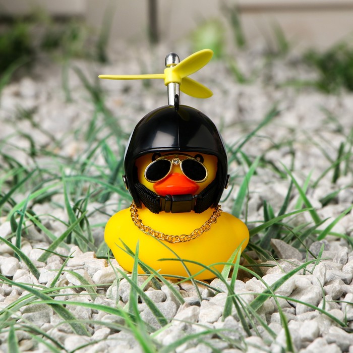 Утка с пропеллером, жёлтая, восьмерка - Фото 1