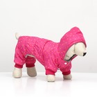 Комбинезон «Нежный путь» на меховом подкладе, M (ДС 30, ОШ 30, ОГ 40 см), розовый - Фото 3