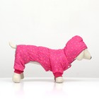 Комбинезон «Нежный путь» на меховом подкладе, M (ДС 30, ОШ 30, ОГ 40 см), розовый - Фото 4