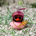 Утка с пропеллером розовая, шлем розовый - Фото 1